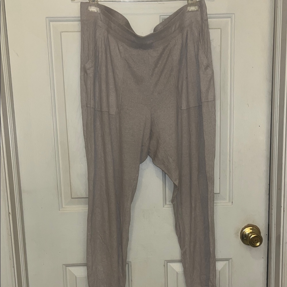 Gray/Tan Harem Pants